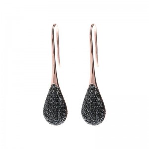 Grossiste Bijoux en argent Koweit sur mesure Boucles d'oreilles Pavé Drop