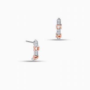 18kt White Gold Plated Stud Earrings odm jewelry manufacturers