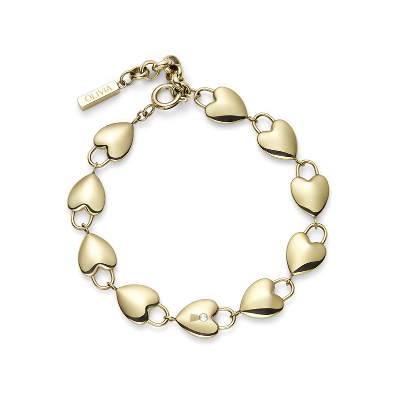 JINGYING: A Premier OEM/ODM Manufacturer of Locked Heart Gold-Plated Bracelets
