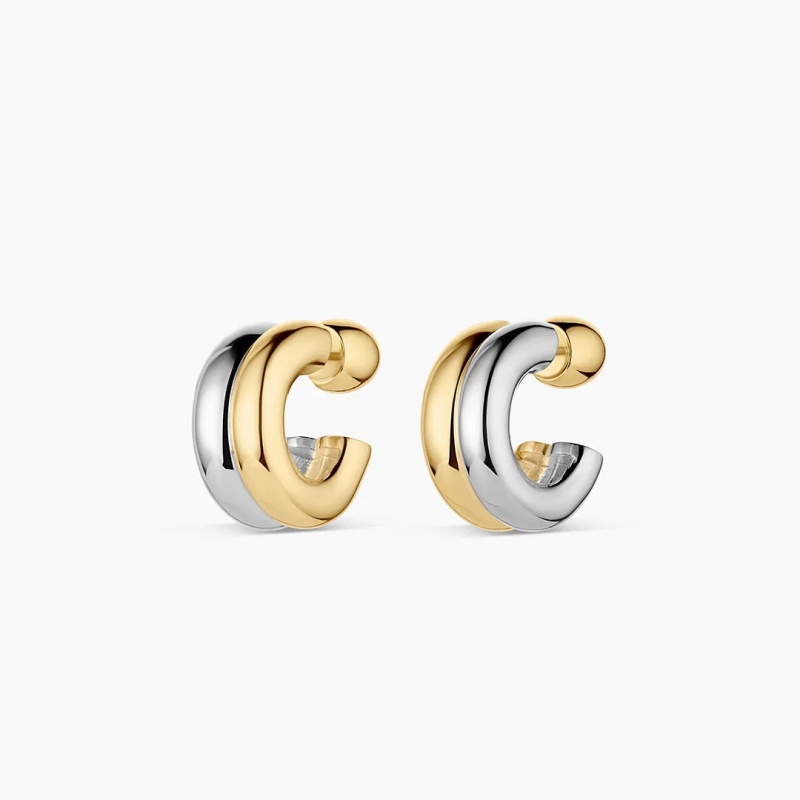 Custom Silver Earrings Manufacturer OEM ODM Mixed Stacked Huggies