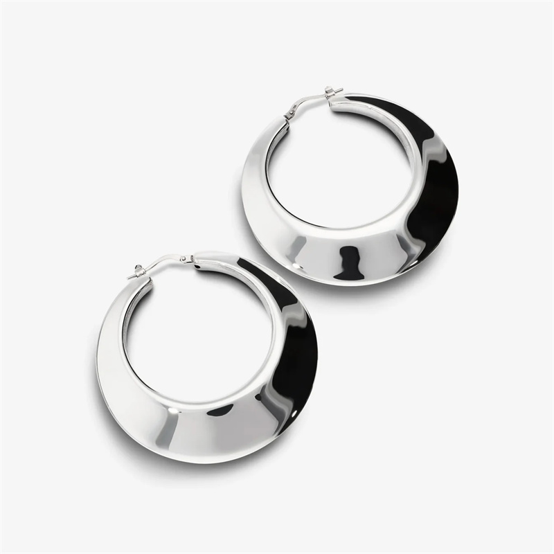 JINGYING : Custom 925 Silver Graduated Hoop Earrings Manufacturer for 23 years