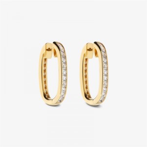 Custom Women Bracelets OEM Oval Earrings in 925 Silver with Cubic Zirconia