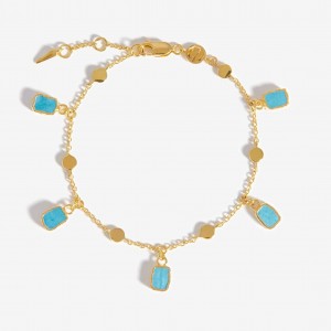 Make bulk order of amazonite silver bracelet in 18k gold plated from Chinese jewelry supplier