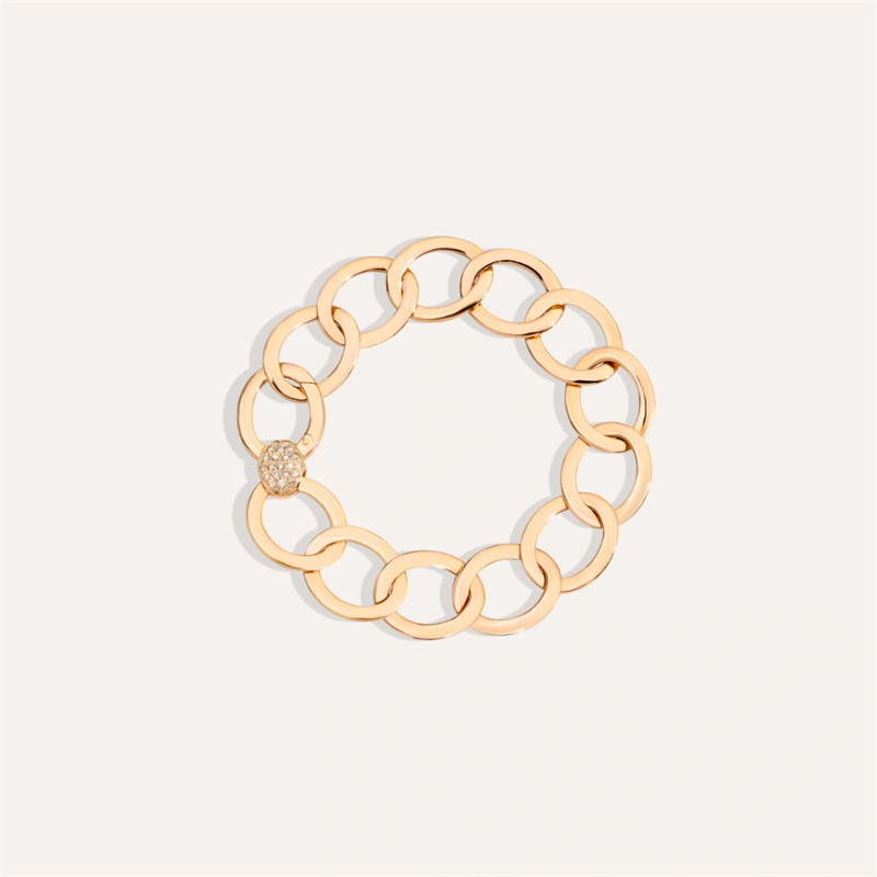 Gör anpassade smycken sterling silver armband vermeil roséguld 18kt