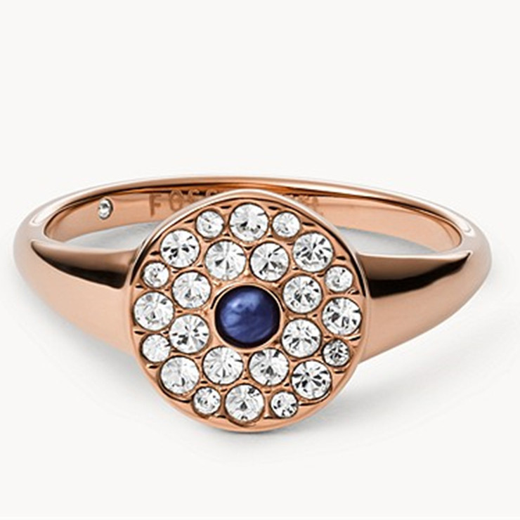 Fornecedor de joias de prata com anel banhado a ouro rosa 18k na China