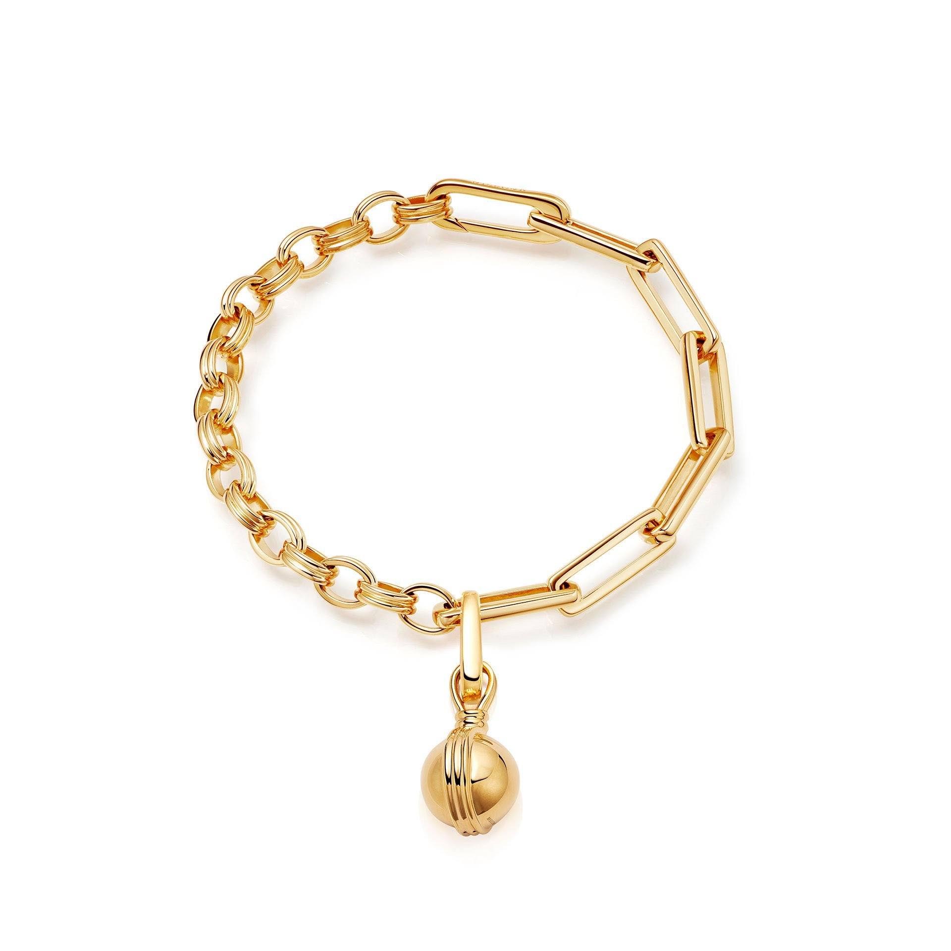 Realizzazione all'ingrosso di braccialetti a catena personalizzati in gioielli OEM/ODM placcati in oro 18 carati su ottone o argento sterling