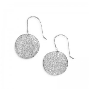 Malaysia Customer Custom Jewelry Bulk In Sterling Silver Stardust Cz Flower Drop Earrings