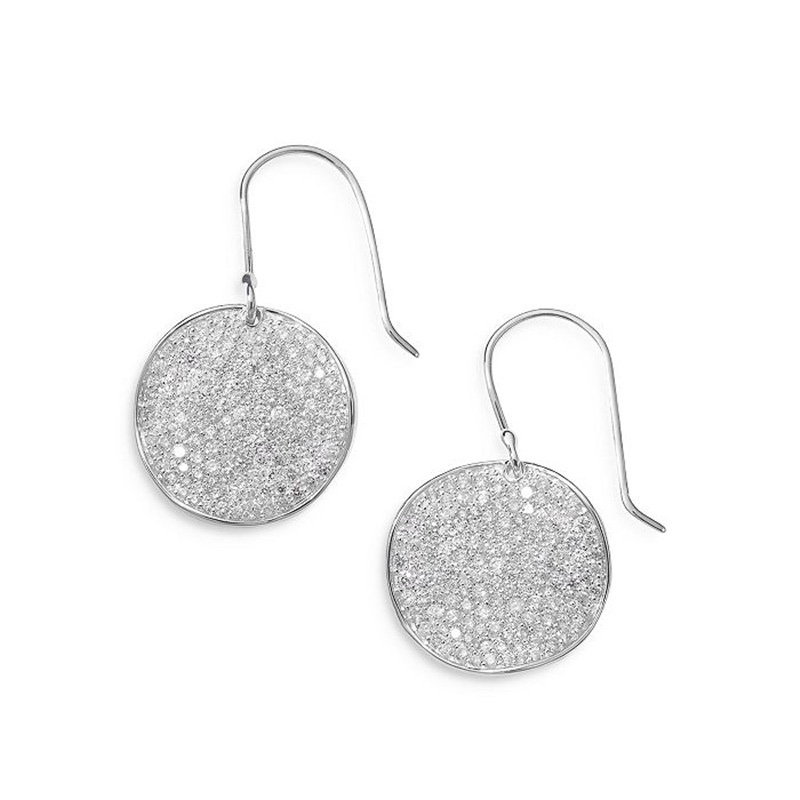 Malaysia Customer Custom Jewelry Bulk In Sterling Silver Stardust Cz Flower Drop Earrings