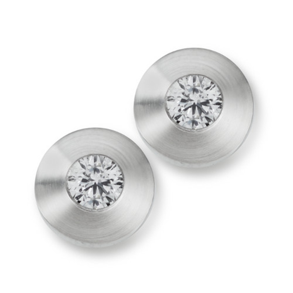 Malaysia silver jewelry wholesale distributors custom made CZ  stud earrings