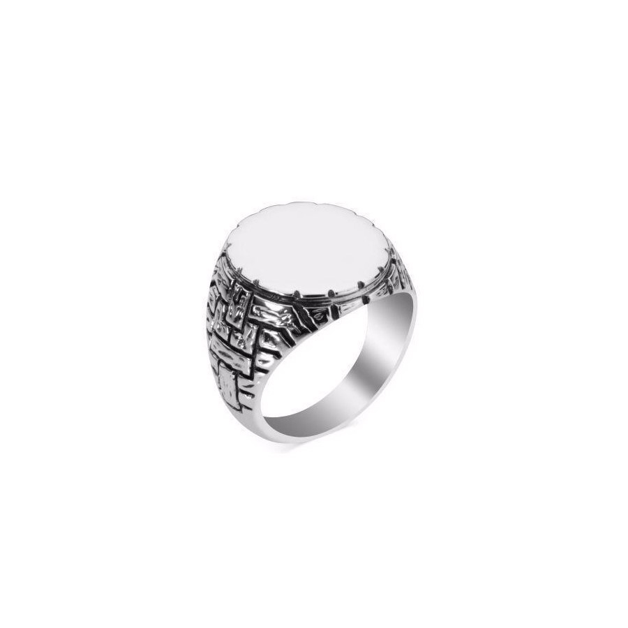 Wholesale Men Signet Ring Sterling Silver OEM/ODM Jewelry wholesale Custom Silver Jewelry supplier China