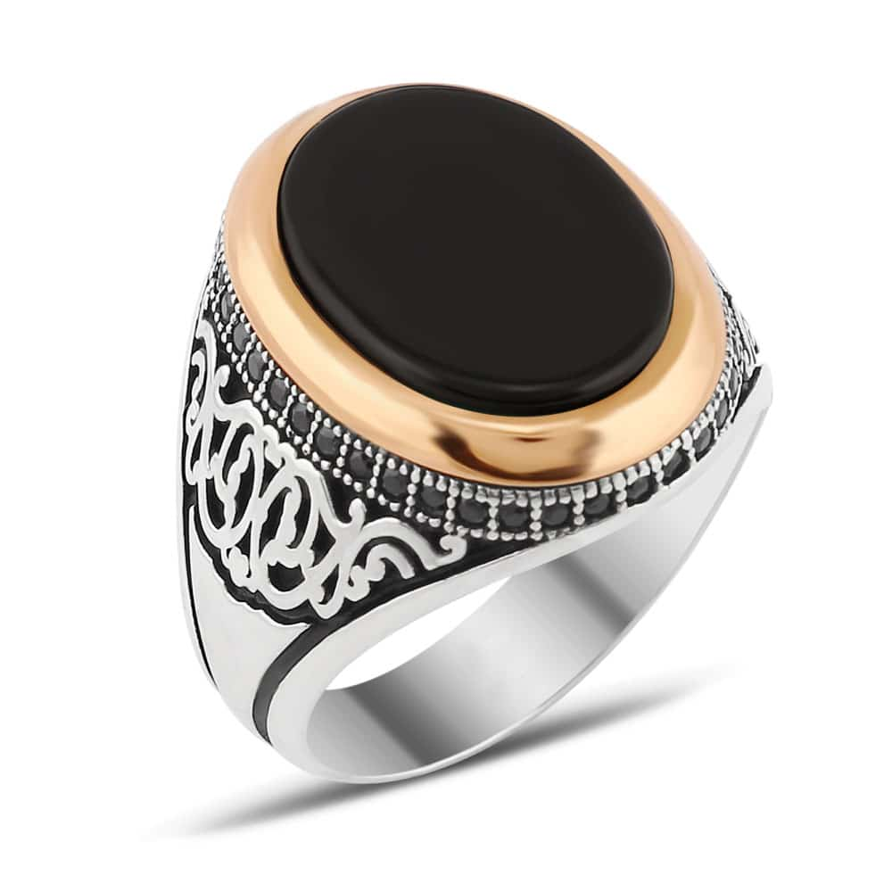 Grosir cincin pria desain khusus 925 perak murni pemasok grosir perhiasan OEM/ODM