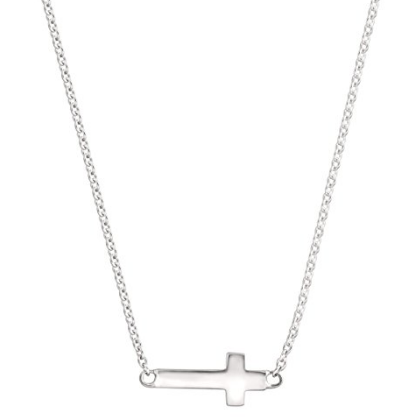 Ожерелье из стерлингового серебра "Simplex Cross", оптовая продажа, 16 дюймов