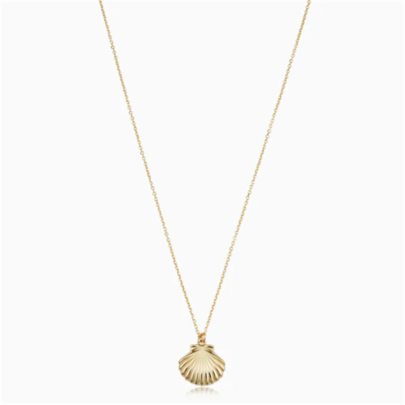 Custom made seashell pendant necklace  silver jewelry factory