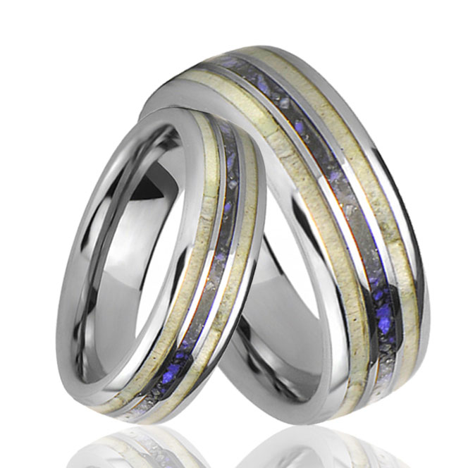 Pasgemaakte groothandel Lapis Lazuli Lady's Rhodium En Gold Planted Band Ring |925 Silwer Juweliersware Vervaardiging |925 Ring Vervaardiging