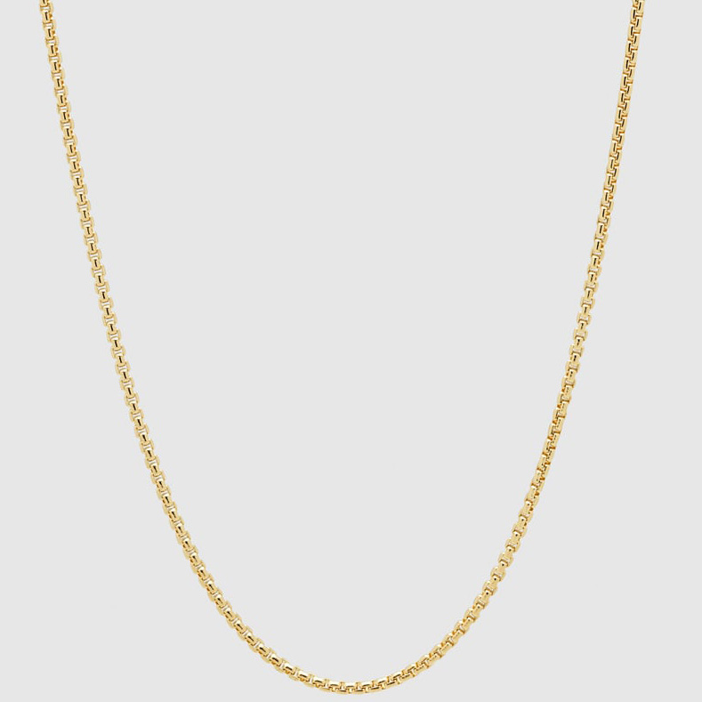 Naszyjnik Łańcuch 18-karatowe złoto Vermeil Biżuteria hurtowy producent na zamówienie