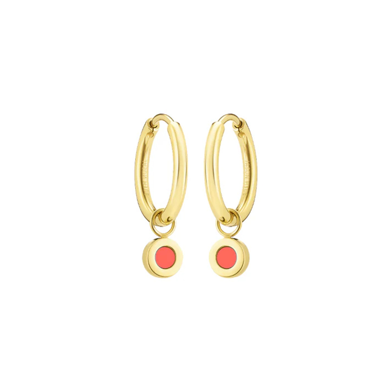 925 silver jewelry manufacturer provide hoops hanging coral chip OEM service