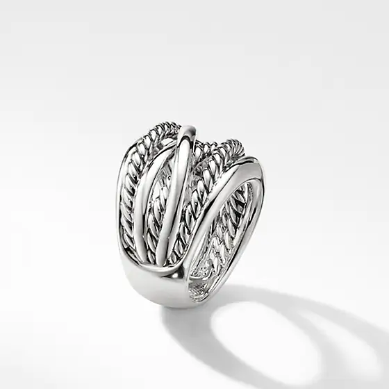 Wholesale OEM/ODM Jewelry Norwegian wholesale custom sterling silver ring in rhodium plating supplier