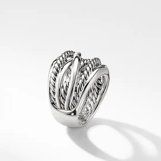 Bijoux OEM/ODM en gros, bague en argent sterling personnalisée en gros norvégien en placage de rhodium, fournisseur