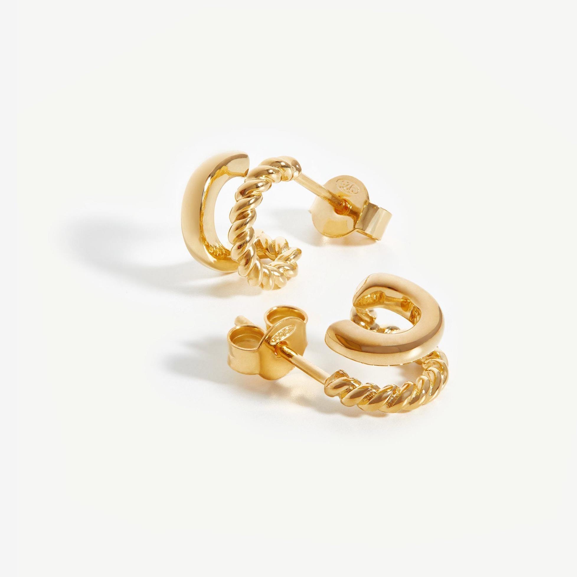 ODM Jewelry individuelle Ohrringe aus 14K vergoldetem 925er Silber