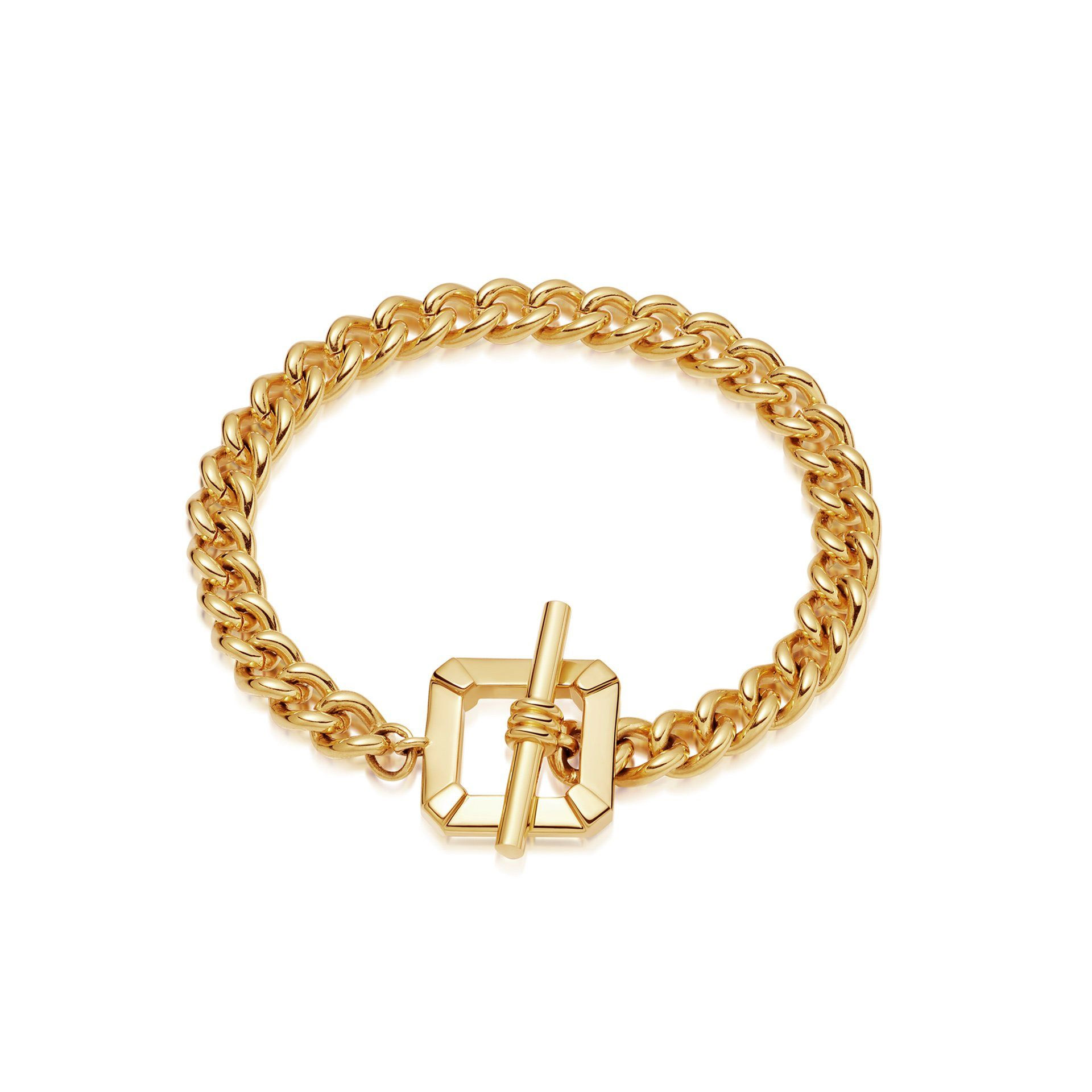 Wholesale OEM/ODM Jewelry OEM 18ct Gold Plated Chain Bracelet on Brass offer personalised custom design