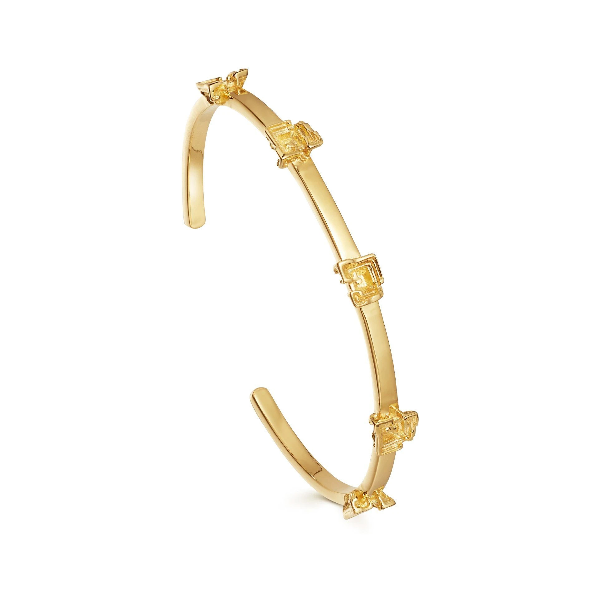 Bracciale a polsino placcato in oro con gioielli OEM / ODM all'ingrosso da 18 ct su design personalizzato in ottone