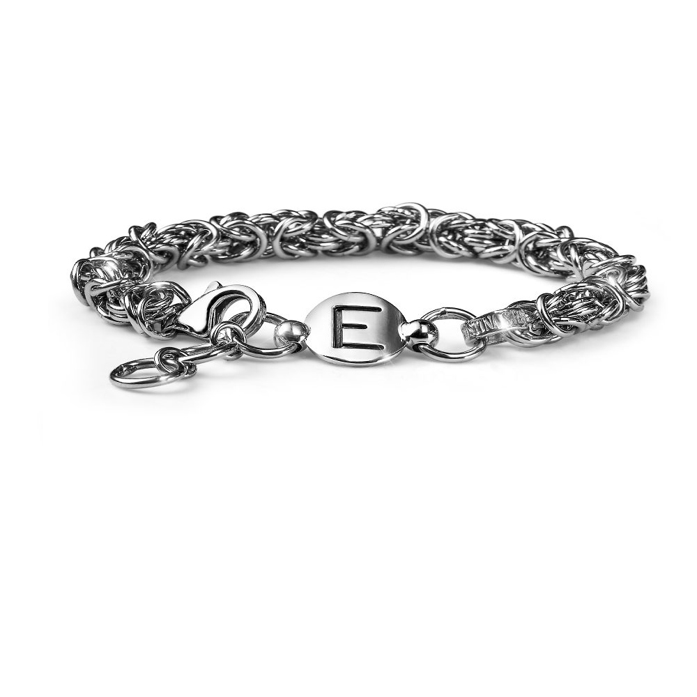 Bracelet OEM en gros pour homme avec lettres en argent 925, bijoux OEM/ODM exclusivement conçus pour vous