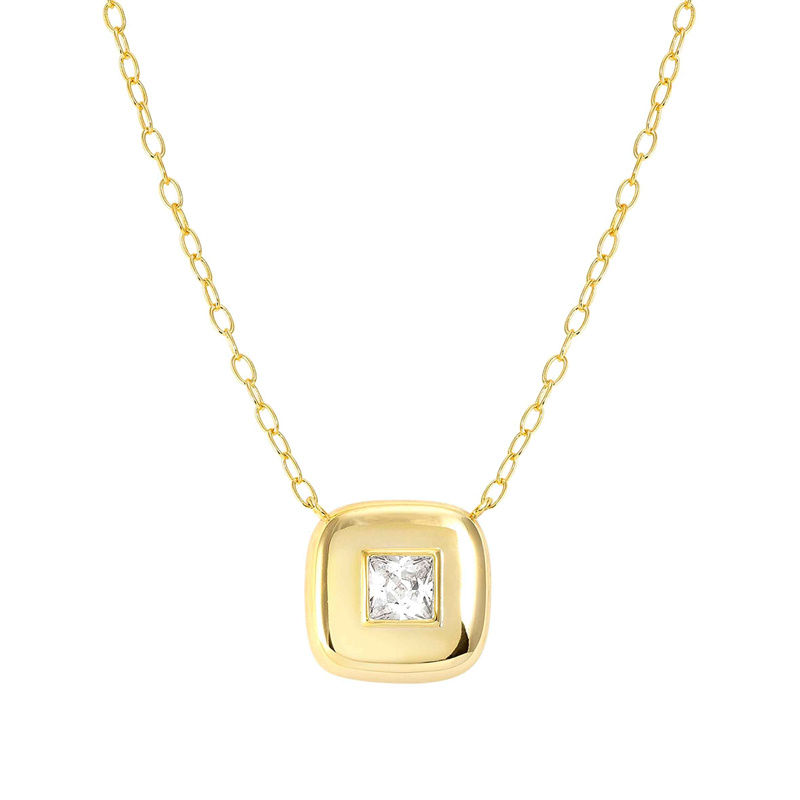 OEM Jewelry custom design sterling silver necklace vermeil 14k gold