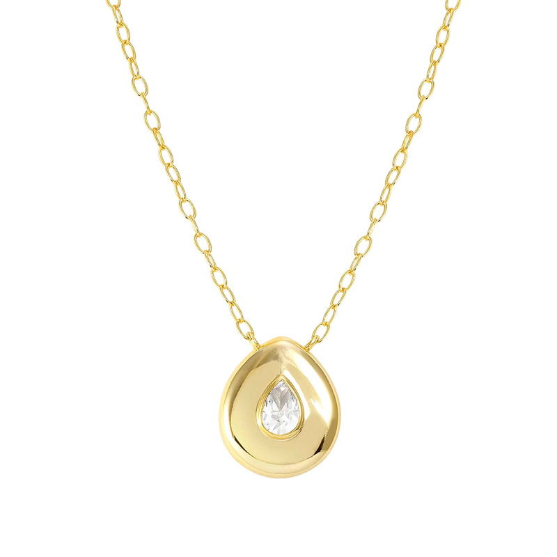 Produttori di gioielli OEM collana in argento su misura vermeil oro 14k