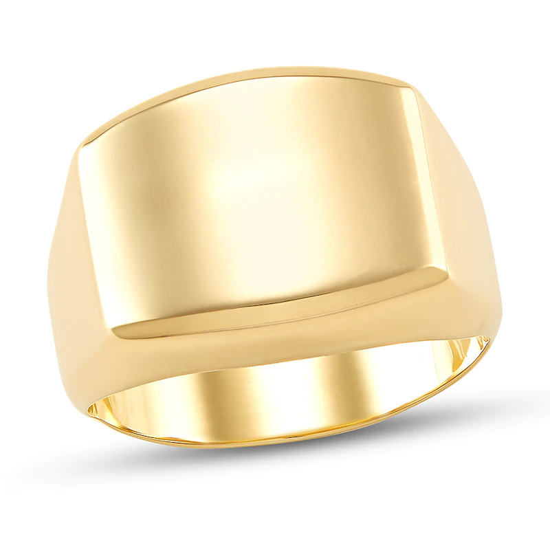 Groothandel OEM Mans OEM / ODM Juweliersring 10K Geelgoud pasgemaakte ontwerp jou eie juweliersware
