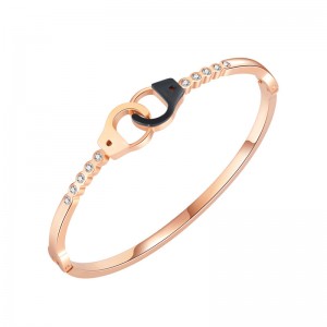 La joyería plateada oro color de rosa de la pulsera del ODM 18K del OEM según su crea para requisitos particulares