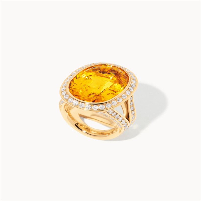 Fournisseur et grossiste de bijoux de bague en argent plaqué or jaune 18 carats OEM ODM