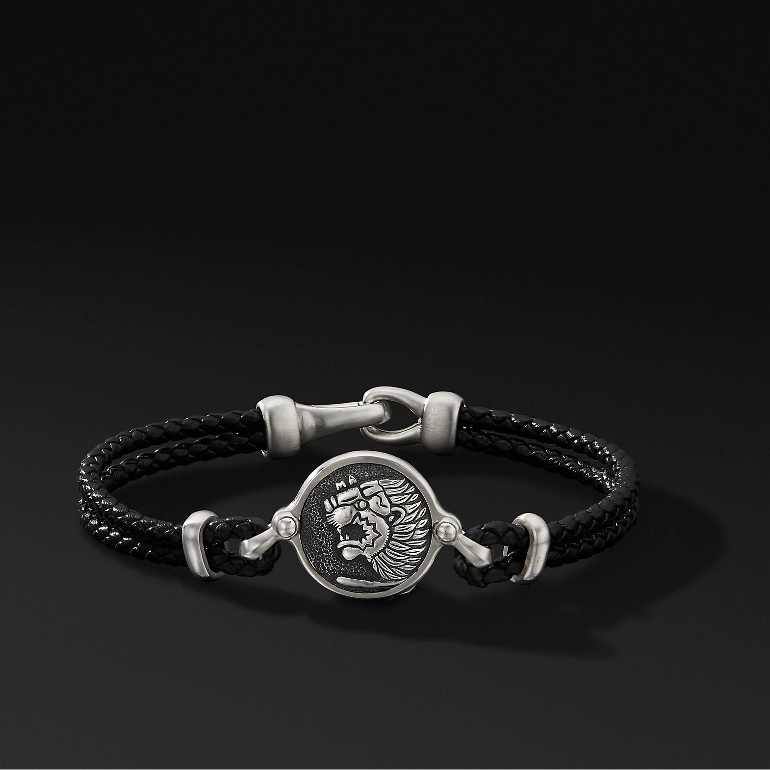 Wholesale OEM ODM mens bracelet on Sterling Silver OEM/ODM Jewelry,Black Leather custom design your jewelry factory