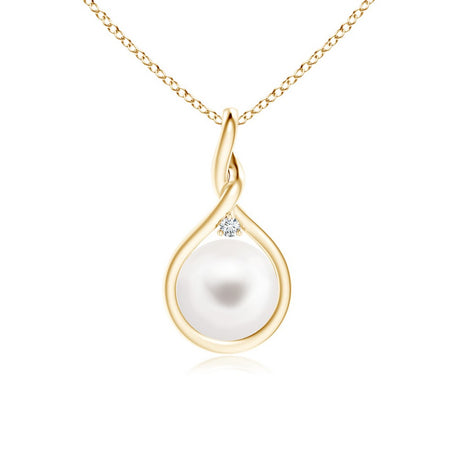 OEM ODM personalized 14k gold vermeil necklace pearl pendant jewelry supplier