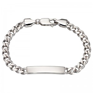 OEM ODM rhodium plated sterling silver bracelet will make a wonderful gift for a little boy
