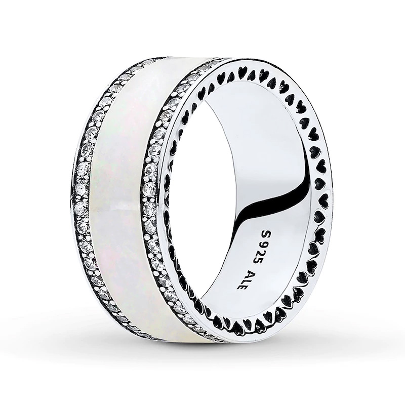 Grosir Cincin OEM Hati PANDORA Sterling Silver pabrik perhiasan desain khusus Perhiasan OEM/ODM