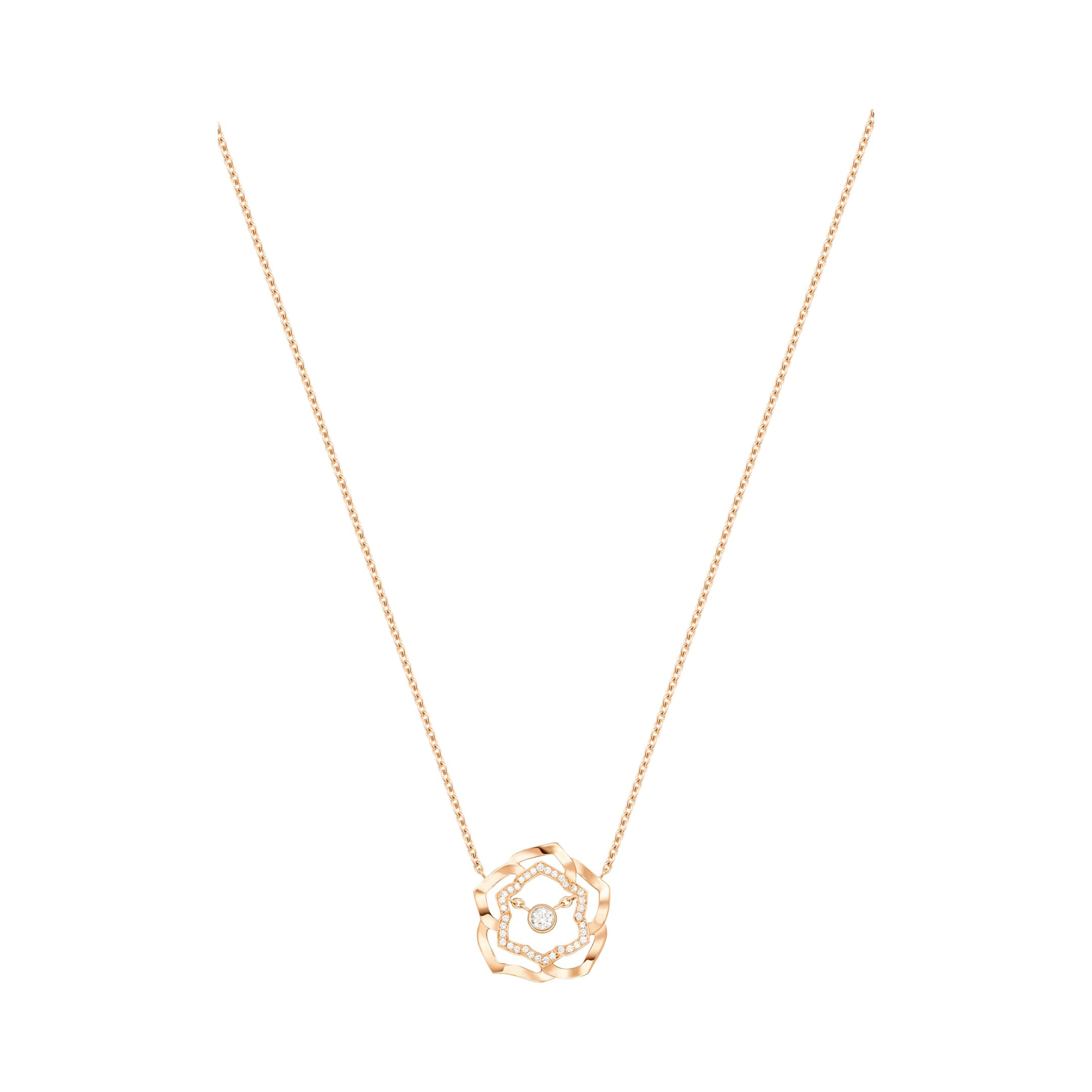 Großhandel OEM/ODM-Schmuck OEM-Rosenanhänger aus 18 Karat Roségold, maßgeschneidert mit Ihrem Design