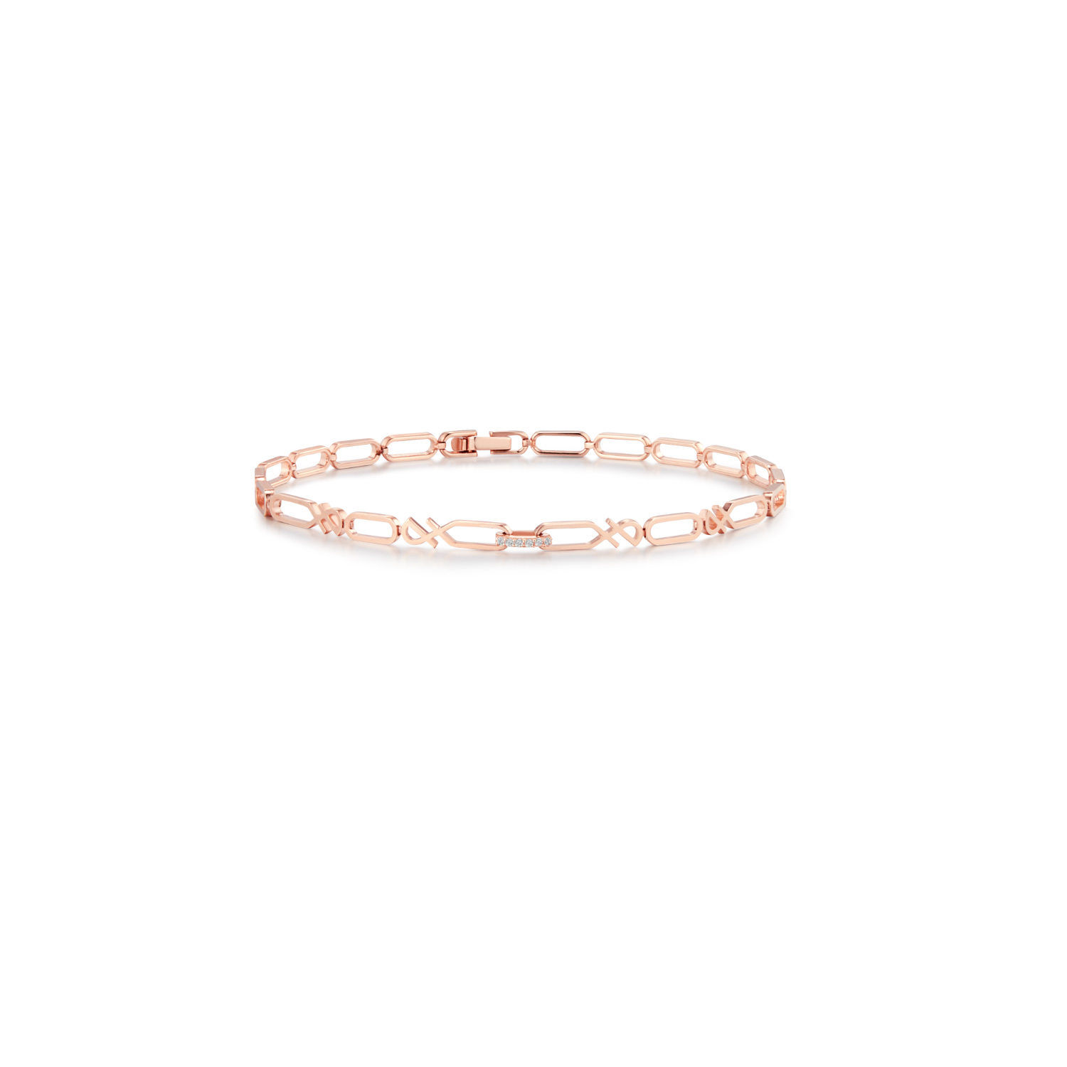 Wholesale OEM/ODM Jewelry OEM bracelet in 14K Rose Gold vermeil silver jewelry suppliers