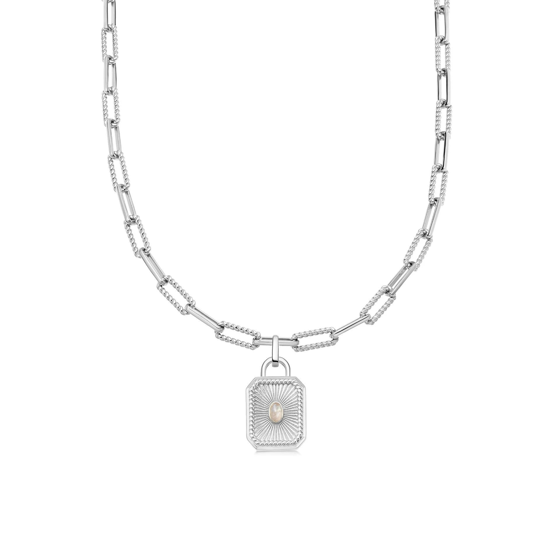 Atacado corrente OEM OEM / ODM pingente de joias banhado a prata esterlina em latão Projete suas joias em forma