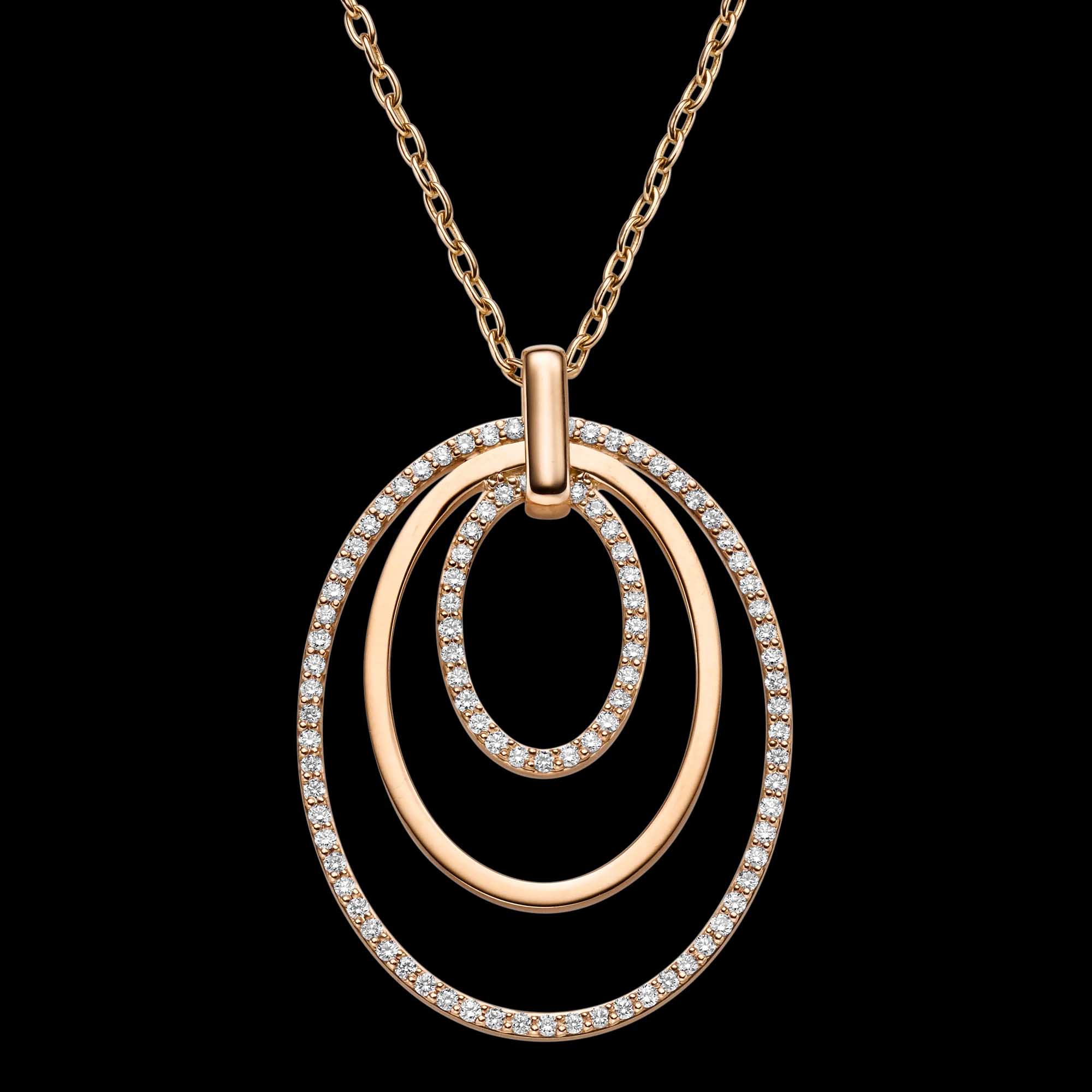 Wholesale OEM custom OEM/ODM Jewelry make 18K rose gold vermeil pave CZ pendant  wholesale