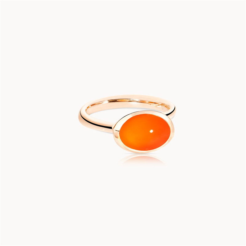 OEM fin ring 18K roséguld över sterling silver från JINGYING smyckestillverkare