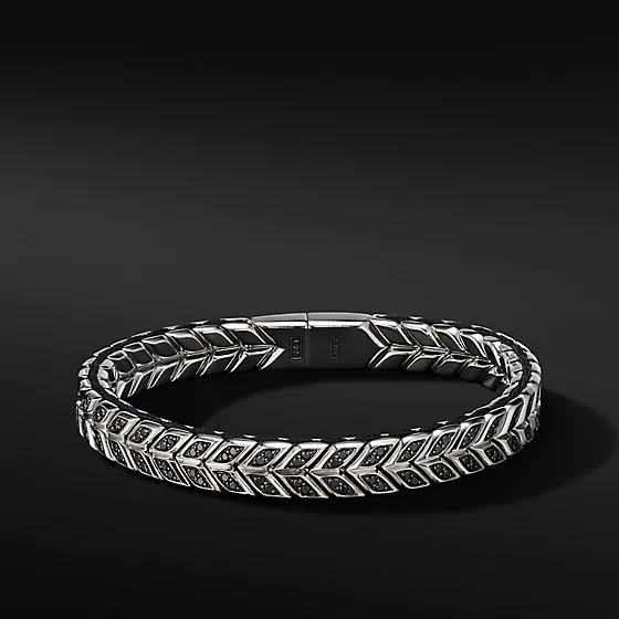 Wholesale OEM mens OEM/ODM Jewelry bracelet in Sterling Silver offering custom jewelry service