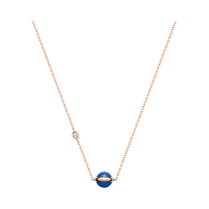 Pingente de colar OEM por atacado em joias OEM / ODM conjunto de ouro rosa 18K oferecendo serviço de joias personalizado
