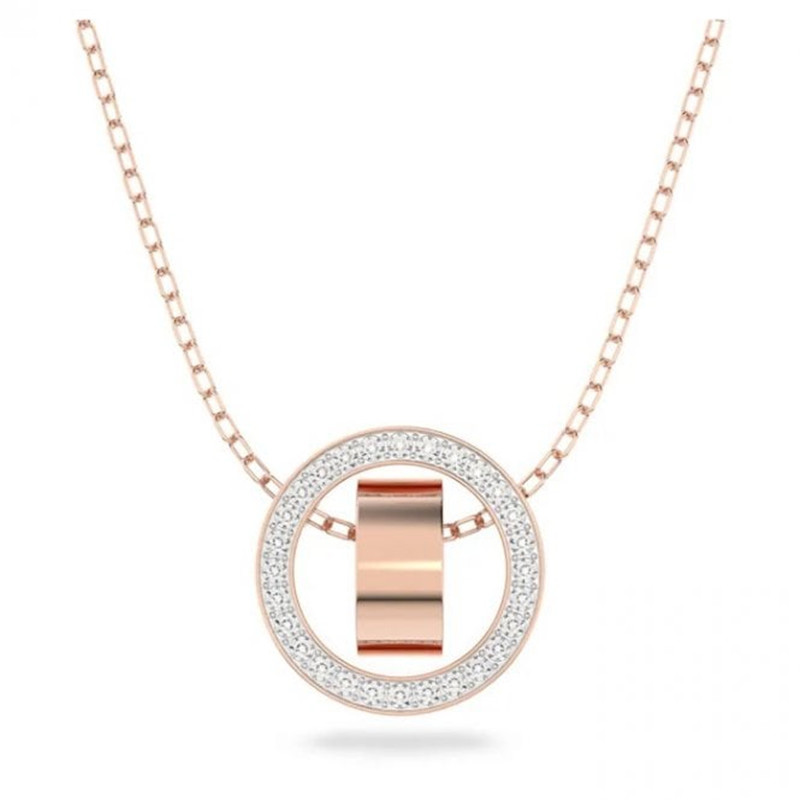 OEM necklace vermeil rose gold with CZ stone according your unique design
