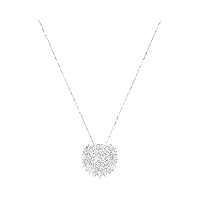 Wholesale OEM pendant in 18K white gold set OEM/ODM Jewelry custom made with your design