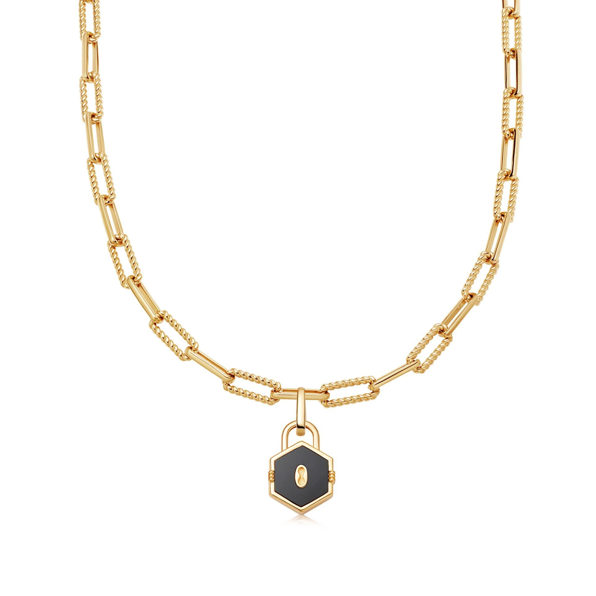 Grosir liontin OEM OEM/ODM Perhiasan kalung perhiasan dalam Emas 18K Disepuh Pada Perak Sterling 925