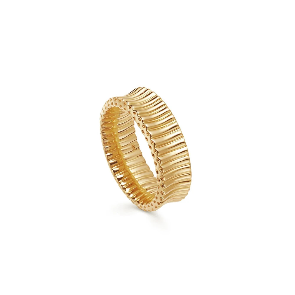 Grosir cincin OEM Perhiasan OEM/ODM dengan Emas 18k berlapis Perak Sterling rancang perhiasan Anda sendiri