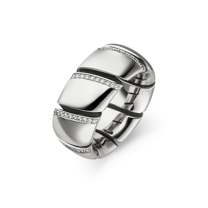 OEM grosir cincin perak sterling CZ produsen perhiasan desain khusus