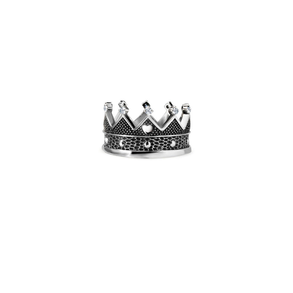Velkoobchodní OEM dámský šperkový prsten OEM/ODM Šperky královny stříbra s vlastním designem šperků