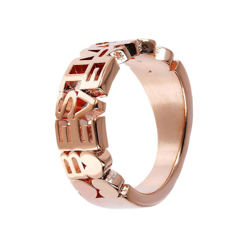 Offer Jewellery Designs Service for custom made ring in 18k rose gold vermeil wholesaler