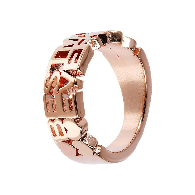 Oferta Servicio de Diseños de Joyería para anillo hecho a medida en oro vermeil rosa de 18k mayorista